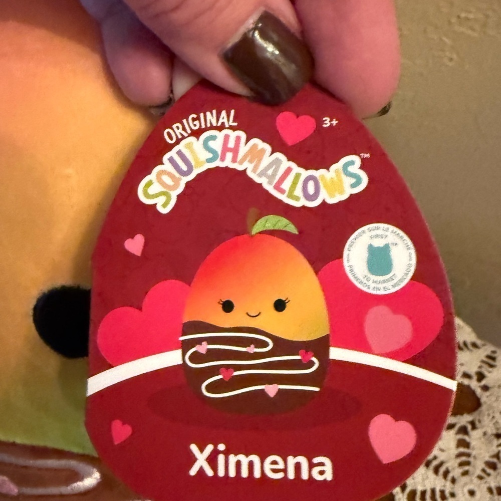 BRAND NEW Ximena Squishmallow Chocolate Covered Colorful Plush Stuffy Pillow